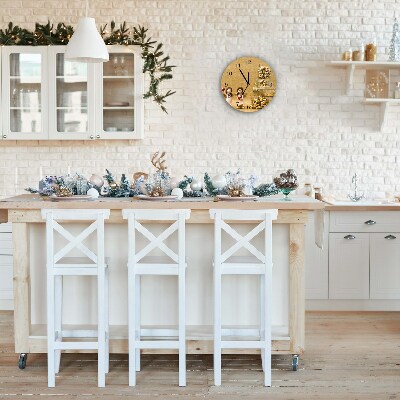 Relógio de parede Redondo-Presentes Feriados Anjos Decorações