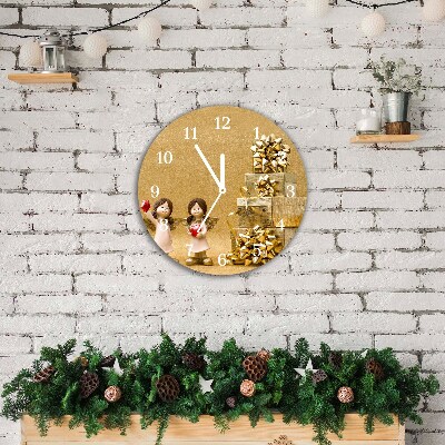 Relógio de parede Redondo-Presentes Feriados Anjos Decorações