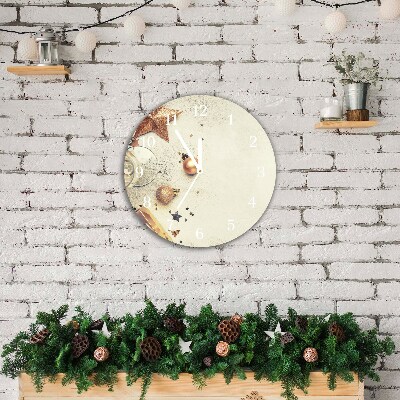 Relógio de parede Redondo-Enfeites de Natal