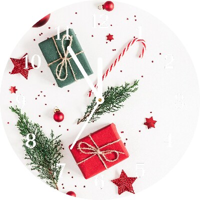 Relógio de parede Redondo-Presente Doces Enfeites Natal