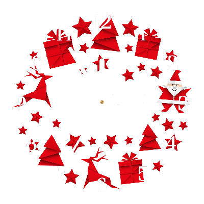 Relógio de parede Redondo-Decorações de Natal Feriados