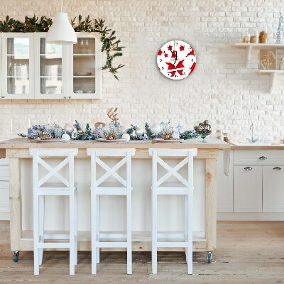 Relógio de parede Redondo-Presentes de Natal do Papai Noel