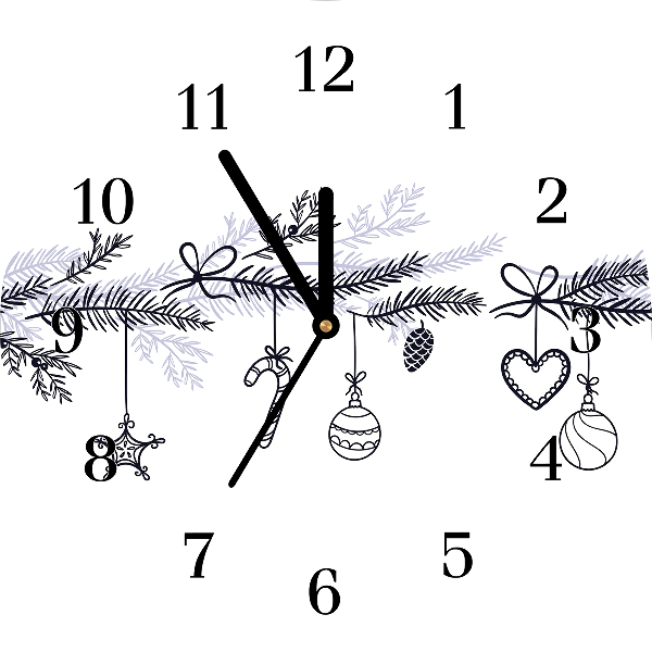 Relógio de parede Redondo-Decorações de Natal Decorações de Inverno