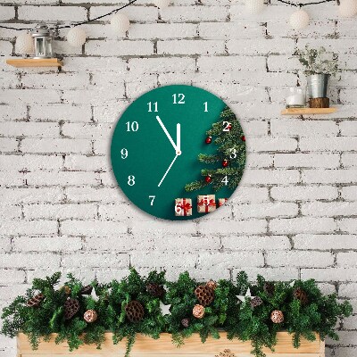 Relógio de parede Redondo-Presentes Árvore de Natal Feriados Inverno