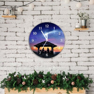 Relógio de parede Redondo-Presépio Jesus