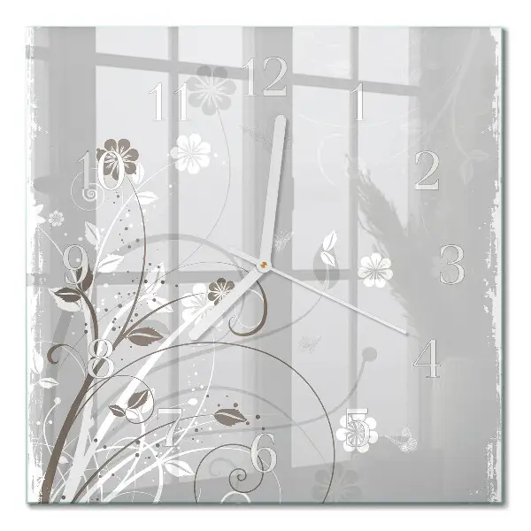 Relógio decoração Flores