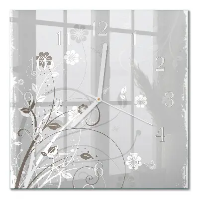 Relógio decoração Flores