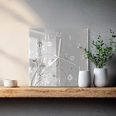 Relógio decoração Flores