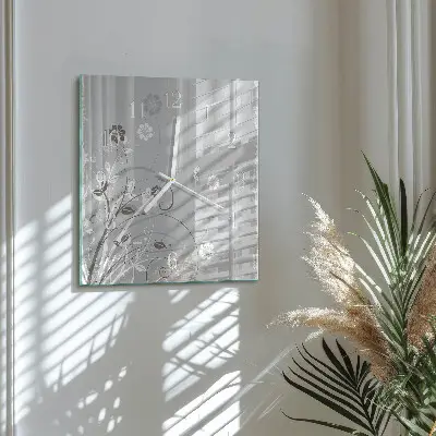 Relógio decoração Flores