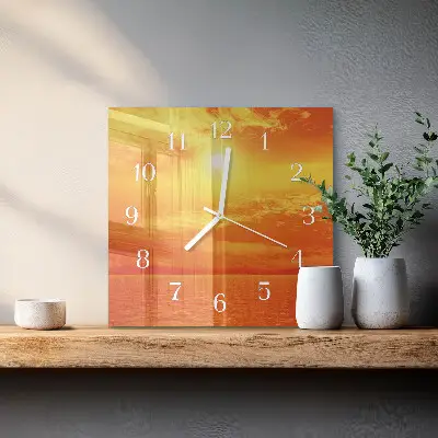 Relógio quadrado Ensolarado