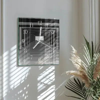 Relógio decoração túnel 3D
