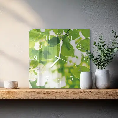 Relógio decoração Folhas