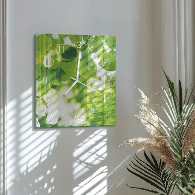 Relógio decoração Folhas