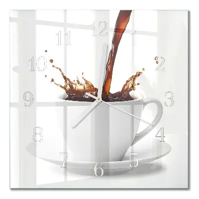 Relógio decoração Uma xícara de café