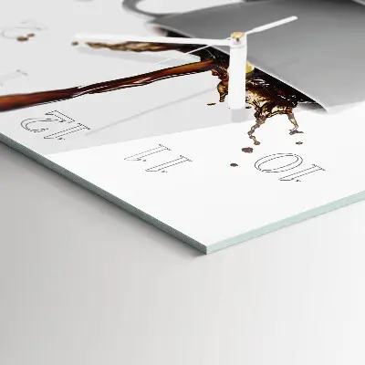 Relógio decoração Uma xícara de café