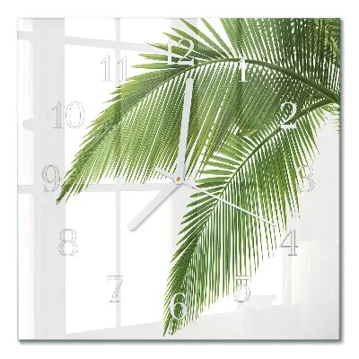 Relógio decoração Folhas de palmeira