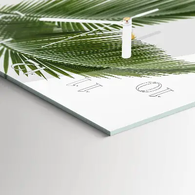 Relógio decoração Folhas de palmeira