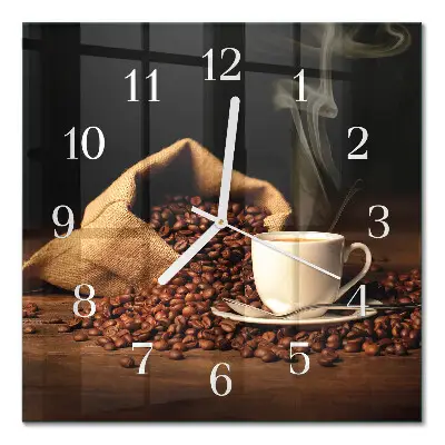 Relógio decoração Grãos de café