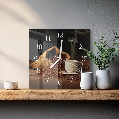 Relógio decoração Grãos de café