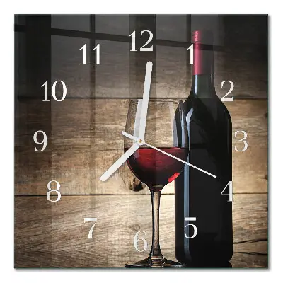 Relógio quadrado Vinho