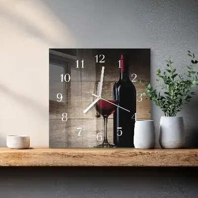 Relógio quadrado Vinho