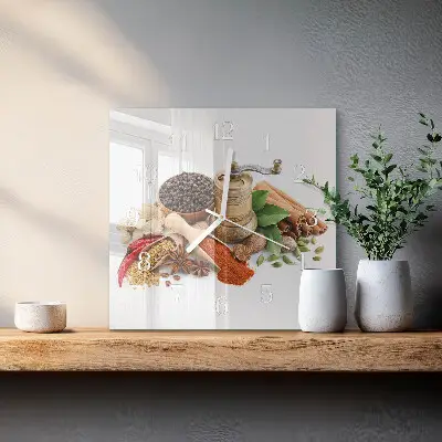 Relógio decoração Especiarias