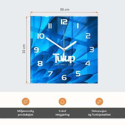 Relógio quadrado Café