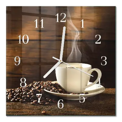 Relógio quadrado Café