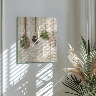Relógio decoração Colher de pau