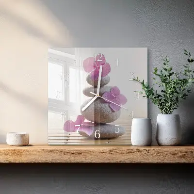 Relógio decoração Pedras de spa