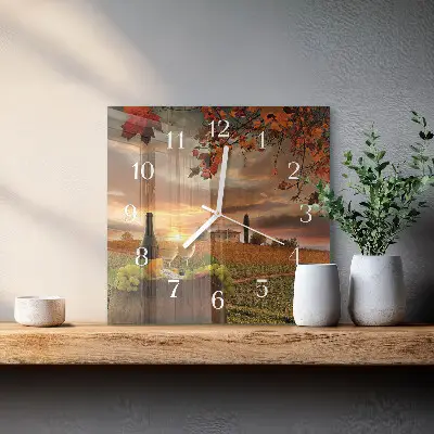 Relógio decoração Vinho da natureza