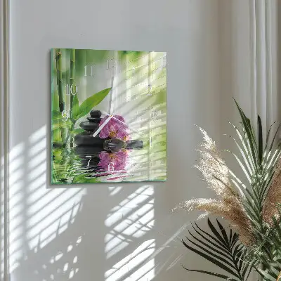Relógio decoração Spa de orquídeas