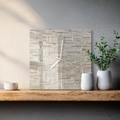 Relógio decoração Muro de pedra