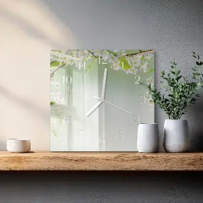 Relógio quadrado Primavera