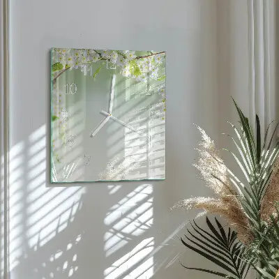 Relógio quadrado Primavera