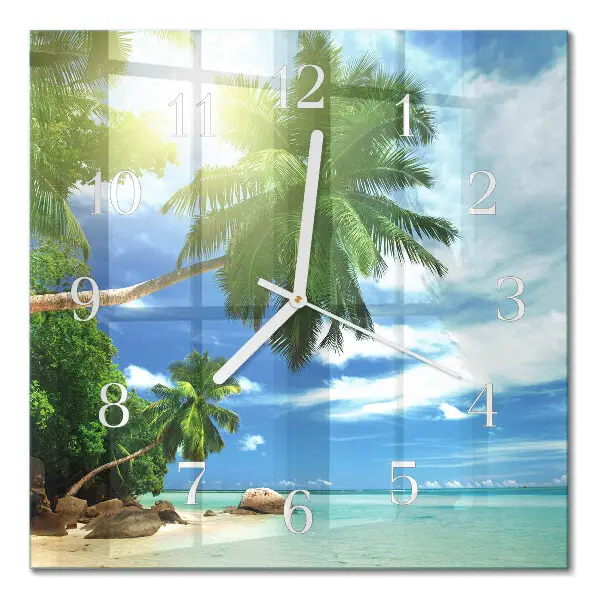 Relógio decoração Ilha Palm