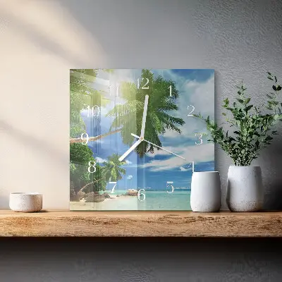Relógio decoração Ilha Palm