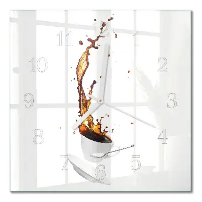 Relógio quadrado Café