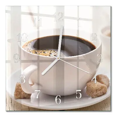 Relógio quadrado Café