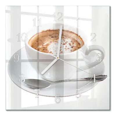 Relógio quadrado Café