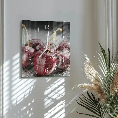 Relógio decoração Cereja