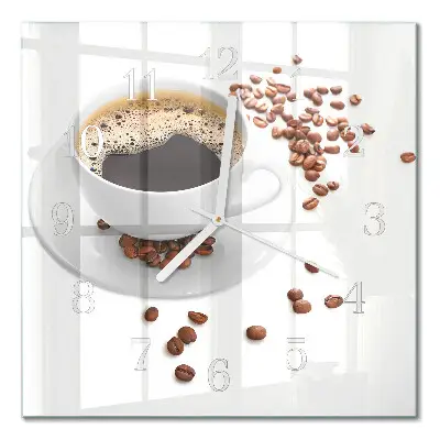 Relógio quadrado Café