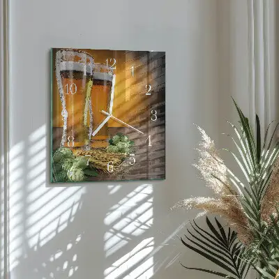Relógio decoração Copos de cerveja