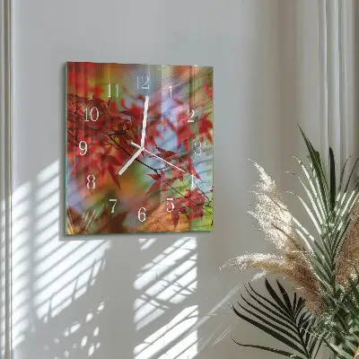Relógio decoração Folhas de bordo