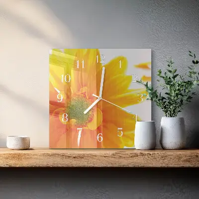 Relógio quadrado Flor