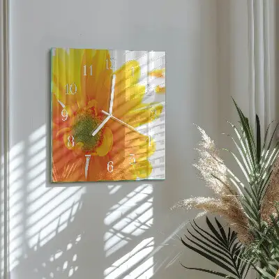 Relógio quadrado Flor