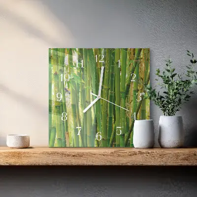 Relógio quadrado Bambu