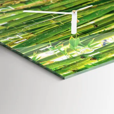 Relógio quadrado Bambu