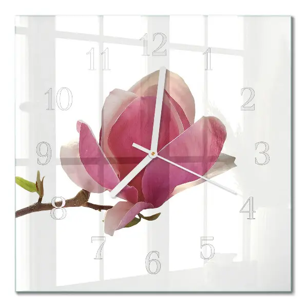 Relógio decoração Flor de magnólia