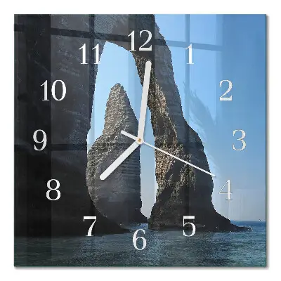 Relógio quadrado Pedra